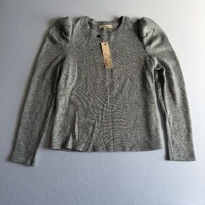 Le Serein Silver Shimmer Sweater • size medium • NWT